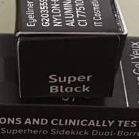 It Cosmetics Superhero No Tug Gel Eye Liner in SUPER BLACK - Brand New - Full Sz - Picture 2 of 3